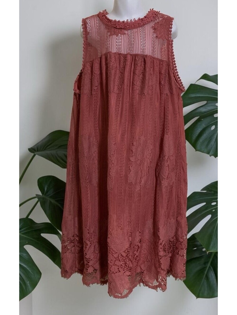 Girls No Boundaries Pink/Rose Sleeveless Pullover Lined Nylon Dress Sz M(7-9)